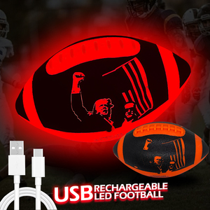MPMVP Type-C Rechargeable LED Light-Up Glow in the Dark Football Taille 6 pour les jeux de nuit en plein air-Sports Idées de cadeaux d'<span class=keywords><strong>anniversaire</strong></span> - Product Image 2