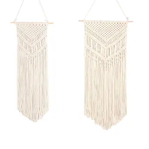 Minimalist macrame hand woven decorative wall hanging tapestry decorations for home