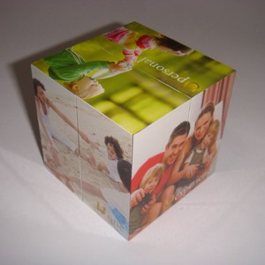 Cubo de Rubik Plegable de 5CM 6CM 7CM 8CM, Cubo Publicitario de Papel JY-7050, Juguete Educativo para Jóvenes de 8 a 13 Años - Product Image 2