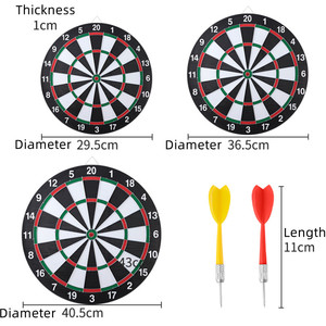 Ensemble de fléchettes en papier de 17 pouces, vente en gros, fléchettes et <span class=keywords><strong>cible</strong></span> de fléchettes personnalisée, 6 fléchettes - Product Image 6