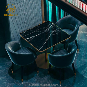 Muebles de restaurante de pizza de comida rápida personalizados, café, banquetes, mesas y sillas de interior, asientos de cabina, juegos de muebles comerciales - Product Image 4