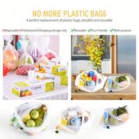 Mesh Groentezak Fruit Nettas Boodschappentassen Herbruikbare Boodschappentas Voor Potten Recyclebaar 35X40 Cm/Aangepaste Grootte 1000 Pcs 5Kg