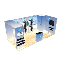 Étagère modulaire en arche 10x20, présentoir, montage sans outil, boîte à lumière, toile de fond rétroéclairée, stand publicitaire