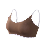 Soutien-Gorge Rembourré Sans Armature, Anti-Affaissement et Sans Couture, Confort Optimal, Bretelles en Fil, Haut pour Femme - Vente en Gros