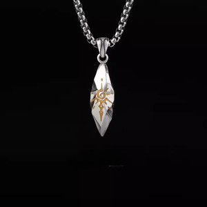 Collana <span class=keywords><strong>con</strong></span> Ciondolo Unico a Forma di Pietra dei Desideri per Uomo, Gioielli Vintage Hip-hop, Accessori <span class=keywords><strong>Maschili</strong></span> - Product Image 6