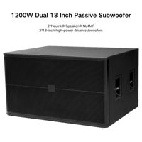 SRX728S 1200W Double caisson de basses passif de 18 pouces pour équipement audio de scène en bois