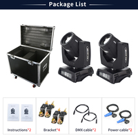 MOWL Guangzhou Lyre Beam 230 7r 230W R7 Sharpy DMX pour Scène avec Flight Case 2 en 1