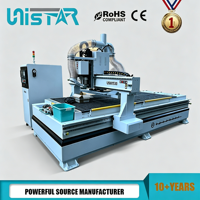 Router CNC de Alta Velocidad con Cambio Automático de Herramienta, Máquina de Fresado CNC para Madera, para Línea de Producción de Muebles y Gabinetes