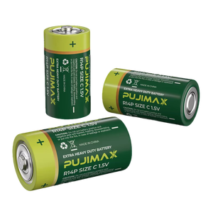 PUJIMAX Baterai Tahan Lama, 2 Buah Ukuran C R14p Baterai Kering 1.5V Baterai Ekstra Berat Karbon untuk Berbagai Mainan Senter - Product Image 2