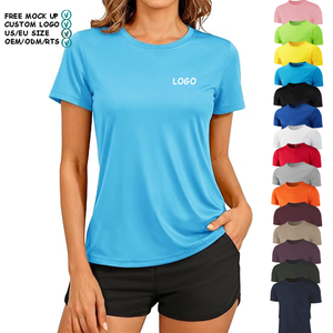 Custom Women's Parent-Child T Shirts Shirt Short Sleeves Quick Dry Slim Fit <strong>Mesh</strong> <strong>Tops</strong> Jogging Gym Workout for Summer - Product Image 1