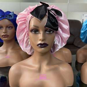 シルクサテンボンネットヘアボンネット卸売カスタム女性大人と子供用 - Product Image 4