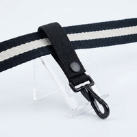 Mousquetons de ceinture industriels noirs thermolaqués avec crochet à ressort pour porte-clés