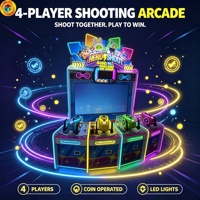 Machine de jeu de tir à monnayeur pour 4 joueurs, type arcade de tir de balles en intérieur, pour centre commercial