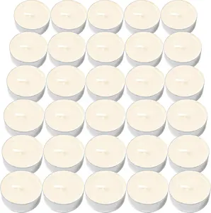 2 4 8 saat toplu çay mumlar Mini dekoratif mumlar küçük fildişi Shabbat düğün veya partiler için kokulu TeaLight mum