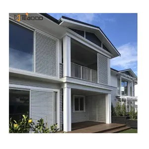 Horizontal And Vertical Louvers Modern Style Jalousie Windows Aluminum Exhaust Louver