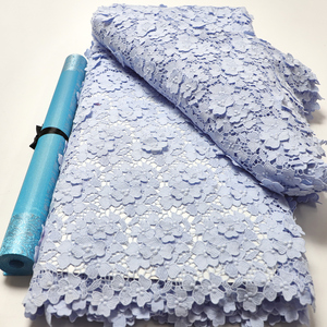 Nhà Máy Giá Chất Lượng Hàng Đầu Châu Âu Dây Guipure Ren Thêu Vải Pháp Wedding Dress Phụ Nữ Quần Áo Cho Đảng - Product Image 3