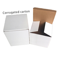 Emballage en carton pliable en carton ondulé impression de boîte d'expédition avec étiquette personnalisée