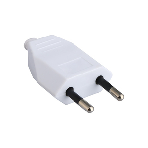 Đức EU Cắm <span class=keywords><strong>2P</strong></span> mà không cần nối đất 250V 2.5A 10A trắng đen nam điện cắm cắm Châu Âu rewireable cắm 4.0mm2 - Product Image 3