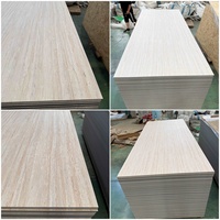 Offre Spéciale : Panneau Mural en Placage de Bois de Charbon de Bambou Économique, Imperméable et Durable, à Coller, avec Texture Travertin pour Salon