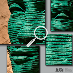 Estatua de Rostro de Bronce Personalizada, Escultura de Pared 3D de Bronce Moderna y Abstracta <span class=keywords><strong>para</strong></span> Decoración de <span class=keywords><strong>Paredes</strong></span> - Product Image 2