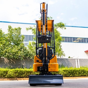 Mini-excavatrice de 1 tonne populaire pour usage agricole avec outils de terrassement pour le nivellement des terres agricoles, livraison gratuite - Product Image 2