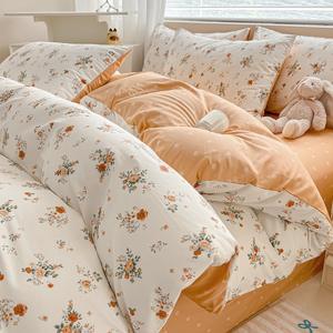 2025ชุดเซตผ้านวมคลุมเตียงขนแกะคุณภาพดีชุดเดียวเจ็ดชิ้นกันน้ำ300TC ฤดูใบไม้ร่วง - Product Image 2