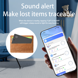 Slim thông minh không thấm nước GPS <span class=keywords><strong>Tracker</strong></span> Card Finder hệ thống kép định vị toàn cầu định vị không dây sạc chống mất - Product Image 4
