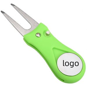 Großhandel Maßgefertigte Edelstahl-Golf-Greenforsen mit Logo, Reparaturforsen, Faltbare Rasenmäher-Forsen - Product Image 2