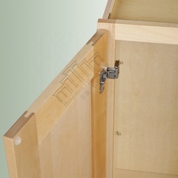 Armoires RTA de grand inventaire aux États-Unis Armoires de cuisine supérieures de style entrepôt Finition naturelle Armoire murale prête à expédier