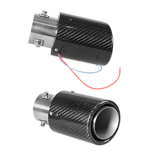 Punta <span class=keywords><strong>de</strong></span> <span class=keywords><strong>escape</strong></span> <span class=keywords><strong>de</strong></span> acero inoxidable <span class=keywords><strong>de</strong></span> alta calidad con <span class=keywords><strong>luz</strong></span> <span class=keywords><strong>LED</strong></span>, efecto llama, universal <span class=keywords><strong>para</strong></span> todos los vehículos - Product Image 6