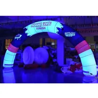 Arc gonflable d'entrée avec lumière led, décor de fête, publicité