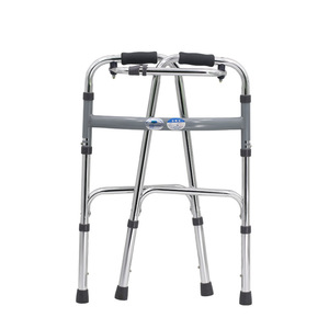 Adjustable Aluminum <b>Walker</b> For <b>Elderly</b> Postoperative Rehabilitation Aid With Four Legs And Height Adjustment Feature - Product Image 3