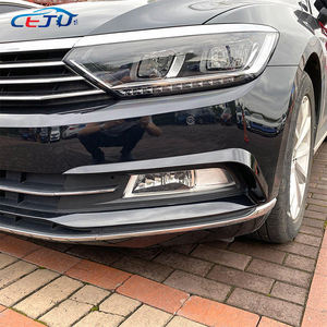 Marcos de luz antiniebla delantera ABS negro brillante, cubierta embellecedora, pegatina de carreras, rejilla para Volkswagen VW Passat B8 2016 2017 2018 <span class=keywords><strong>2019</strong></span> - Product Image 6