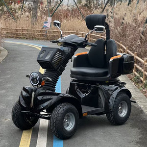 Competitive Elderly People Comfortable Outdoor Driving Heavy Duty 1000W 60V 4 Wheel Aluminum Alloy <b>Foldable</b> Waterproof Scooter - Product Image 6