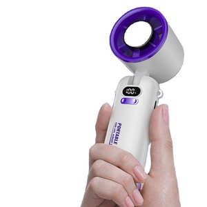 Wholesale Foldable Portable Handheld 100 Speeds Ice Sensing Cooling <b>Mini</b> <b>Fan</b> With Digital Display for Camping - Product Image 1