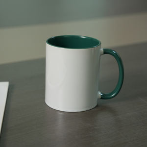 Mug à café en céramique de 11 oz avec bord intérieur coloré, mug à sublimation pour impression - Product Image 4