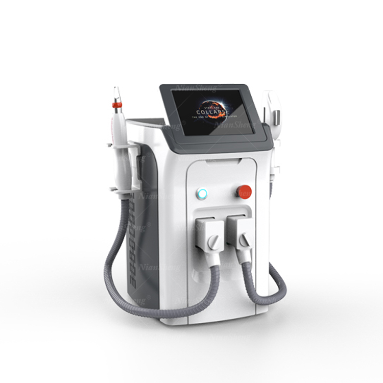 Niansheng 3 in 1 OPT Hair Removal + RF + ND YAG Laser Tattoo Removal Machine Laser Hair Removal Machine Price
