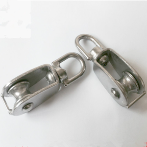 Heavy Duty M15 Single <strong>Pulley</strong> <strong>Block</strong> 304 316 Grade Stainless Steel Flat Belt Swivel <strong>Pulley</strong> Construction Industry Lifting - Product Image 3