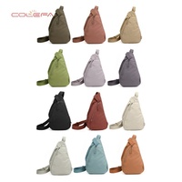 Tas Selempang Dada Colefa Koleksi Baru 2026 Bahan Oxford dengan Ritsleting, Portabel, Modis, Tas Kasual Wanita, Grosir, Logo Custom