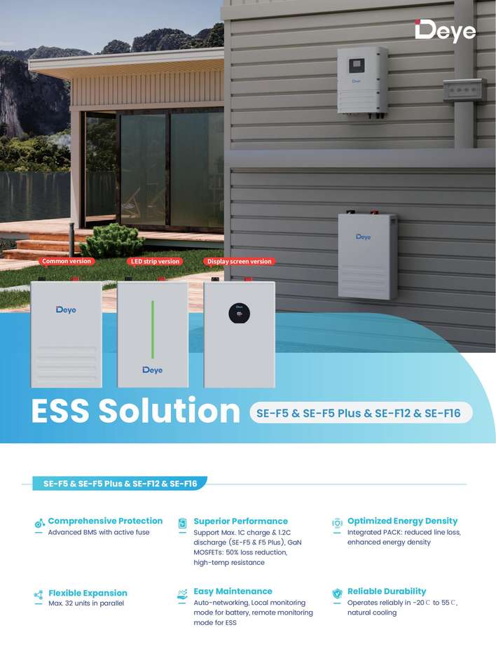 Deye SE F16 Low Voltage Energy Storage 16kw Lithium Battery 51 2V 314Ah deye-se-f16-low-voltage-energy-storage-16kw-lithium-battery-51-2v-314ah