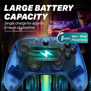 Bluetooth Dual Hall Joystick Wireless Game <b>Controller</b> Vibration Somatosensory Burst GamePad - Product Image 4