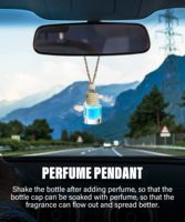 Diffuseur essentiel vide en verre clair huile réutilisable parfum d'aromathérapie parfum pendentif 8ml diffuseur de parfum de voiture suspendu
