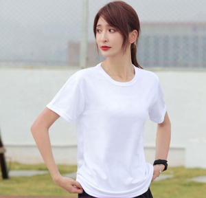 เสื้อยืดแฟชั่นฤดูร้อนปี 2026 ผ้าโพลีเอสเตอร์ ป้องกันขนร่วง แขนสั้น คอกลม สีพื้น เรียบง่าย ราคาถูก สำหรับผู้ชายและผู้หญิง - Product Image 2