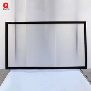 Lentille <span class=keywords><strong>de</strong></span> couverture en verre trempé imprimée en sérigraphie noire pour écran tactile <span class=keywords><strong>de</strong></span> contrôle industriel <span class=keywords><strong>de</strong></span> 10.5 pouces - Product Image 4