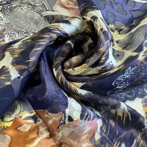 100% lụa viscose ghi ra in ấn vải màu sắc rực rỡ với thiết kế độc đáo chất liệu lụa cao cấp - Product Image 1