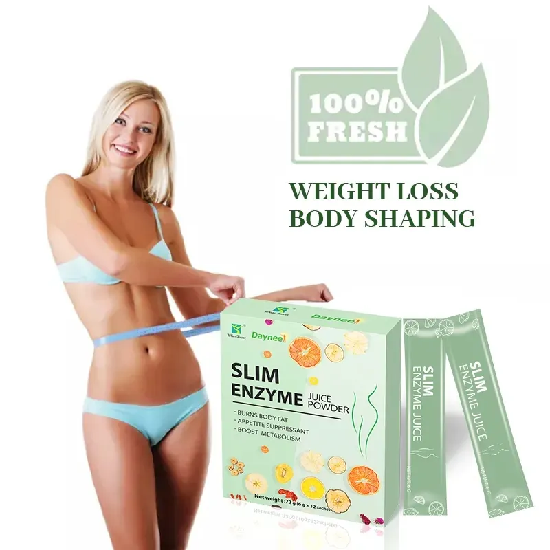 Slimming tea Enzyme Juice Herbal Fruit Powder Flat Belly Lose Weight Colon Cleanse Detox Juice tea for the minceur
