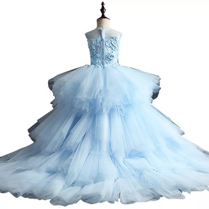 S0531G New Hot -selling Princess Children Wedding Powder Host Piano Flower Dress for Girls - Product Image 5