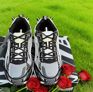 Chaussures de sport en cuir véritable à lacets de marque personnalisée, semelles épaisses, respirantes, plates, chaussures de basket-ball décontractées pour hommes et femmes - Product Image 2