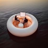 Plateforme flottante gonflable pour le divertissement aquatique et les loisirs