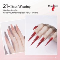 MissGel Nouvelle Arrivée Hema Free Builder UV Gel OEM ODM 30g 1kg TPO Free Nail Gel Extension Self-Leveling Builder Gel dur pour ongles